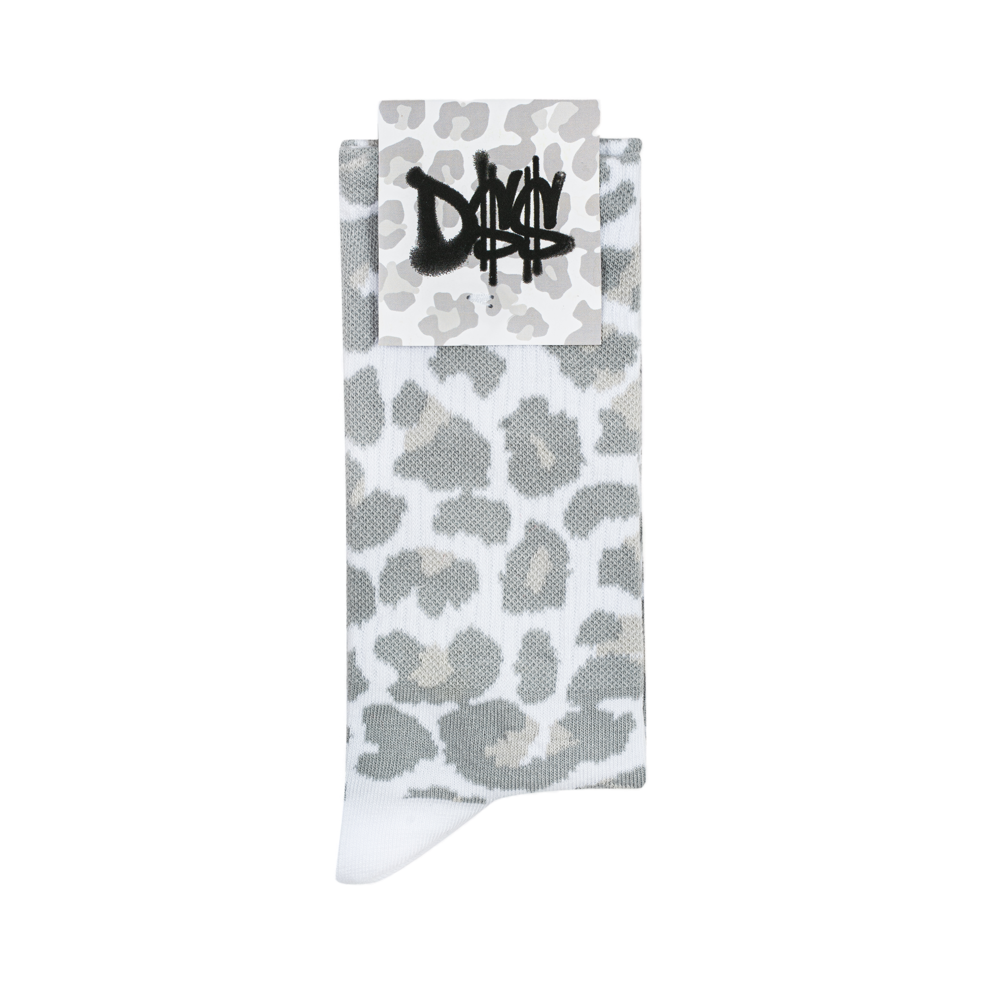 D$$ LEOPARDS SOCKS (GREY)
