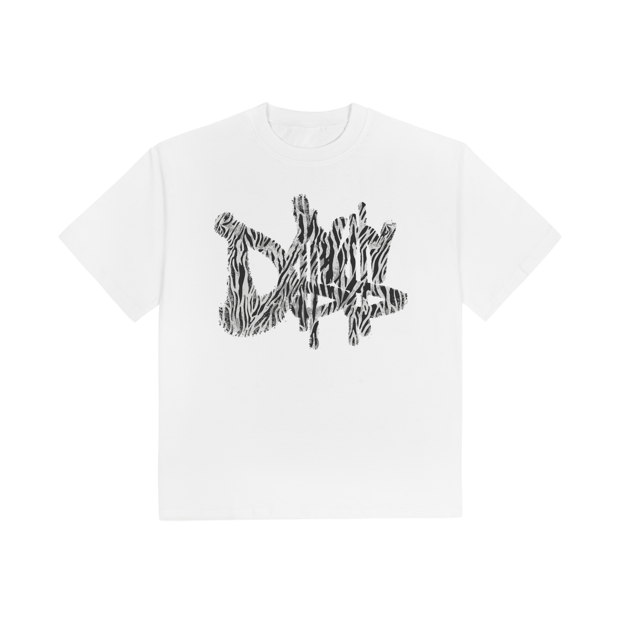 D$$ ZEBRA TEE (WHITE)