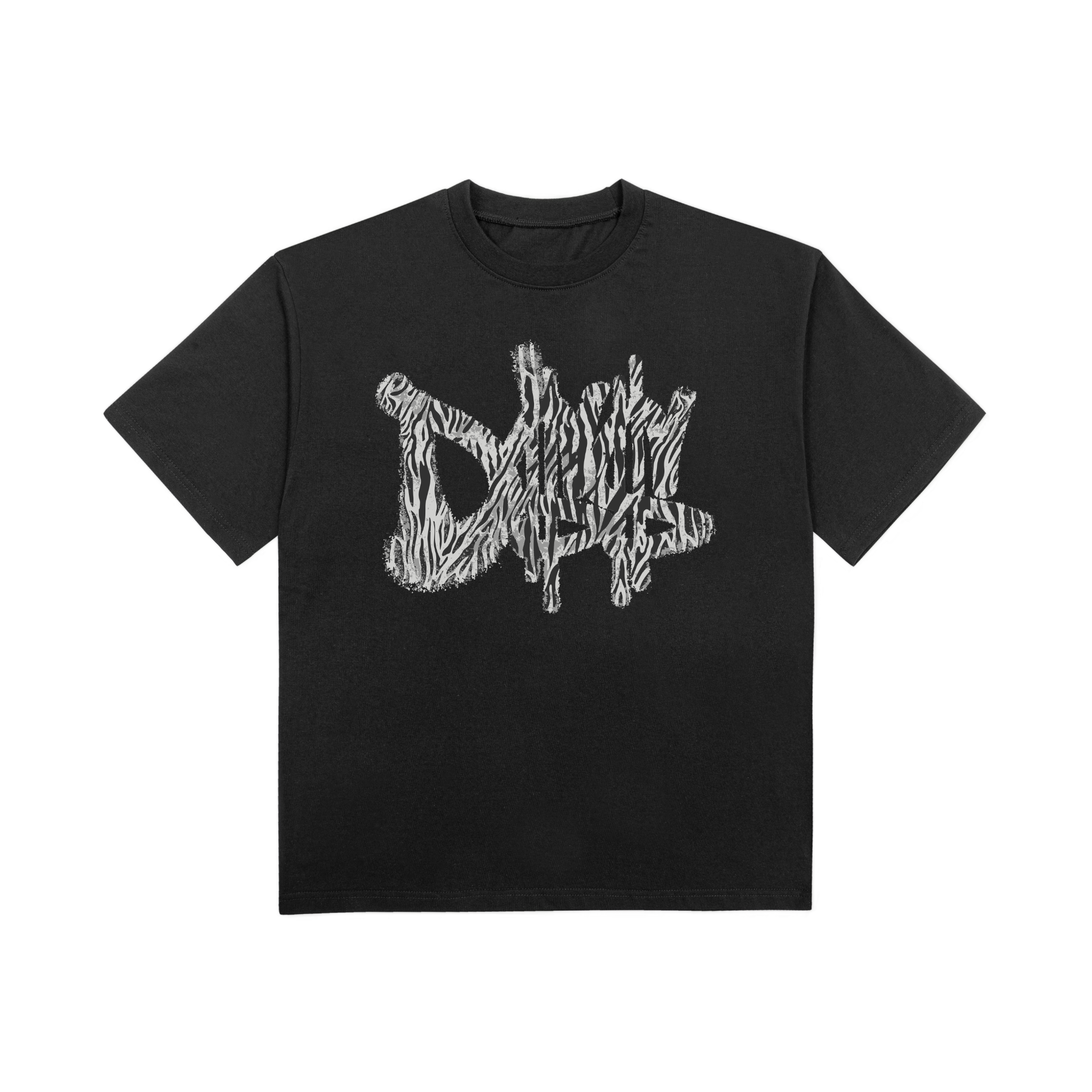 D$$ ZEBRA TEE (BLACK)