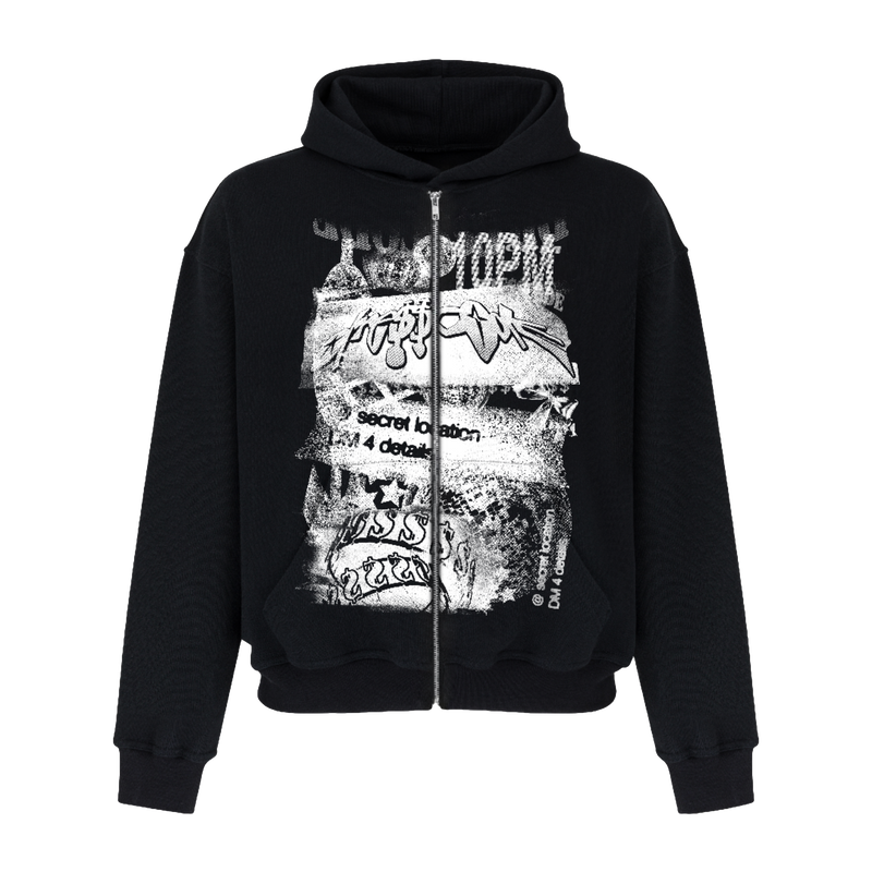 DRE$$CODE "10PM" ZIP HOODIE