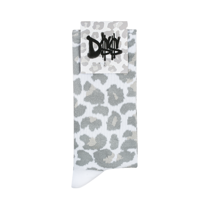 D$$ LEOPARDS SOCKS (GREY)