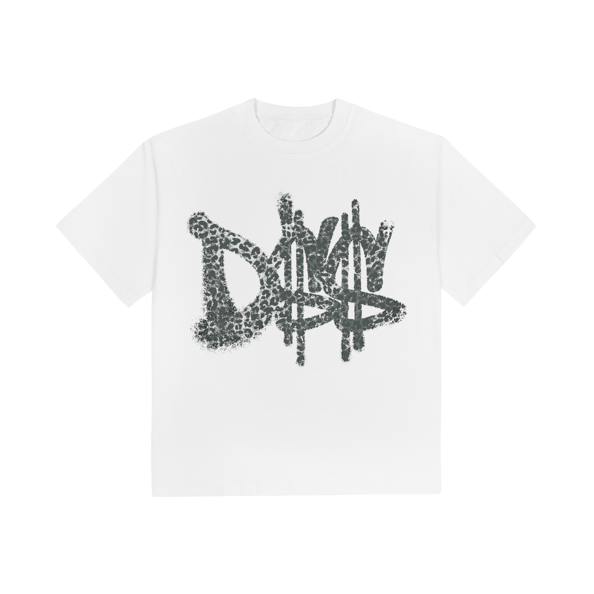 D$$ GREY LEOPARD TEE