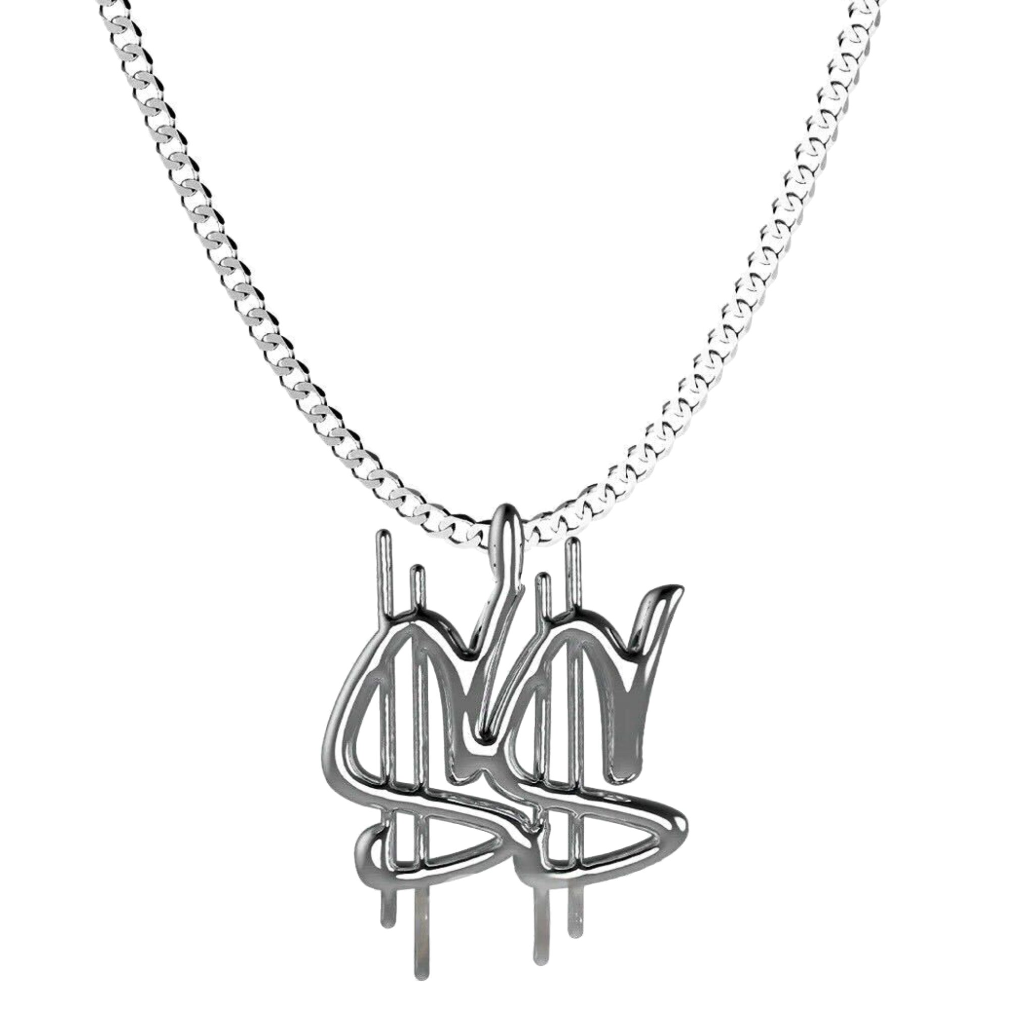 D$$ DOLLAR SIGNS CHAIN (SILVER 925)