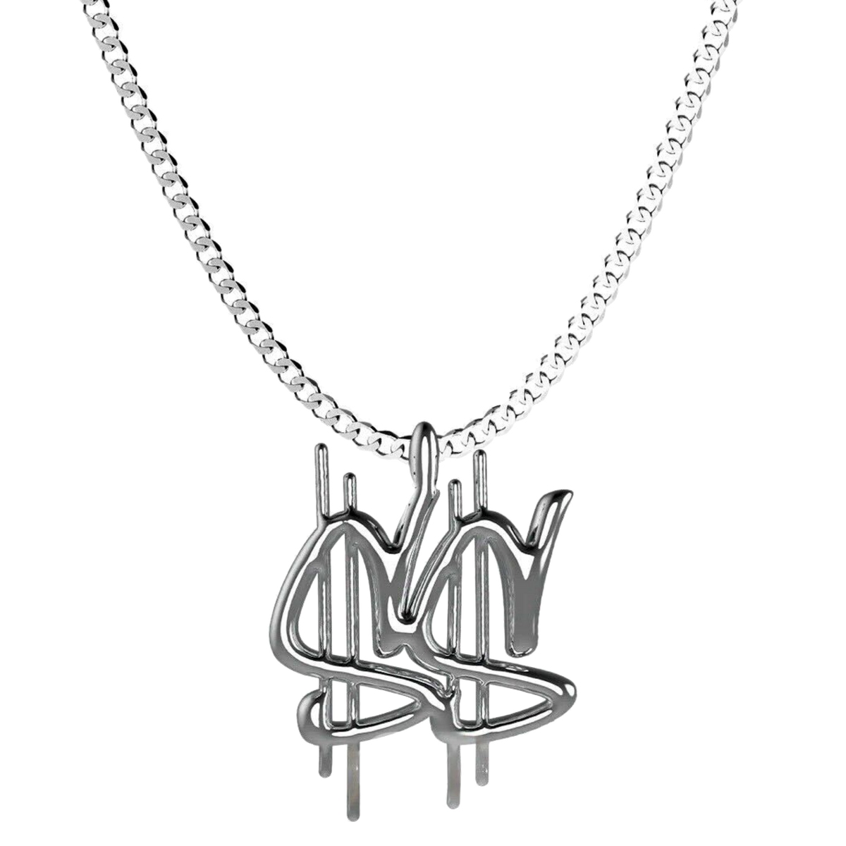 D$$ DOLLAR SIGNS CHAIN (SILVER 925)