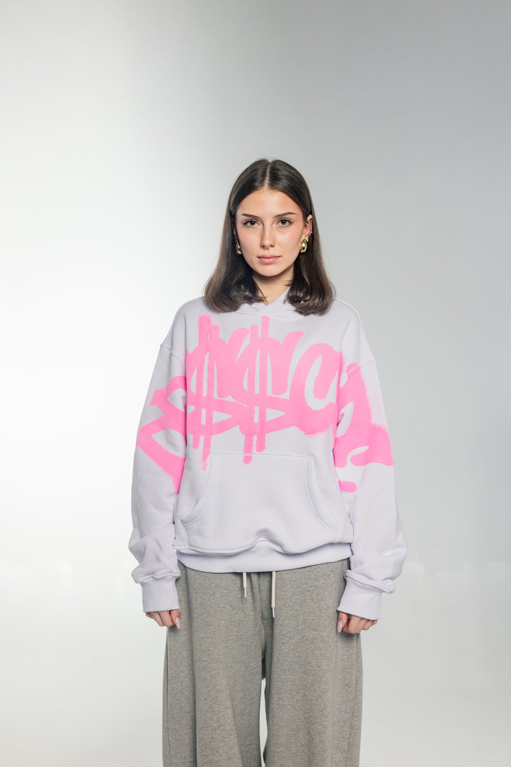 DRE$$CODE GRAFFITI HOODIE WHITE