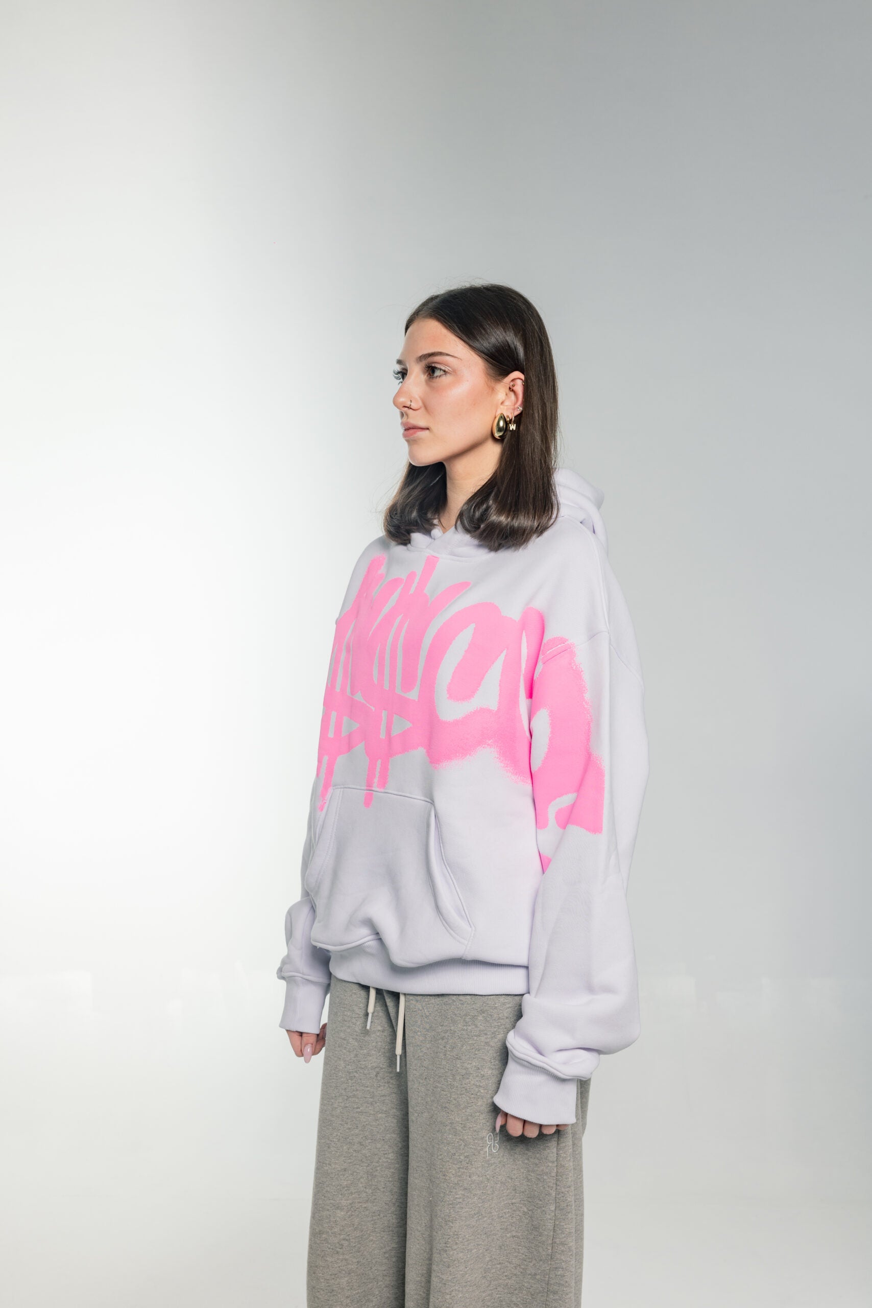 DRE$$CODE GRAFFITI HOODIE WHITE