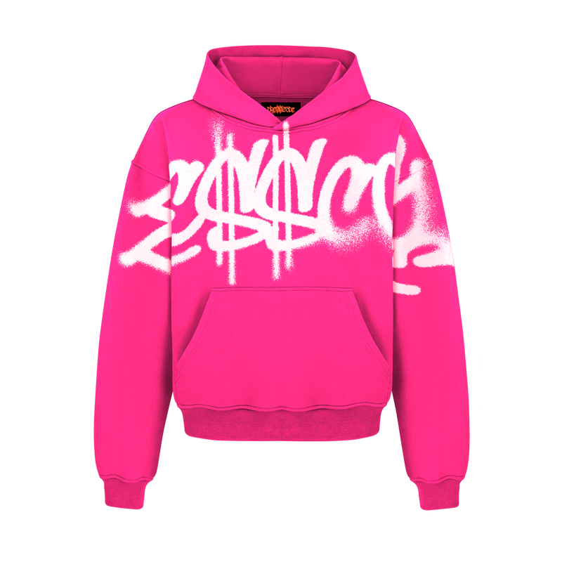 DRE$$CODE GRAFFITI HOODIE PINK